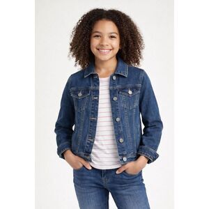 Wonder Nation Girls Denim Jean Jacket Medium Blue Size L (10–12) NWT